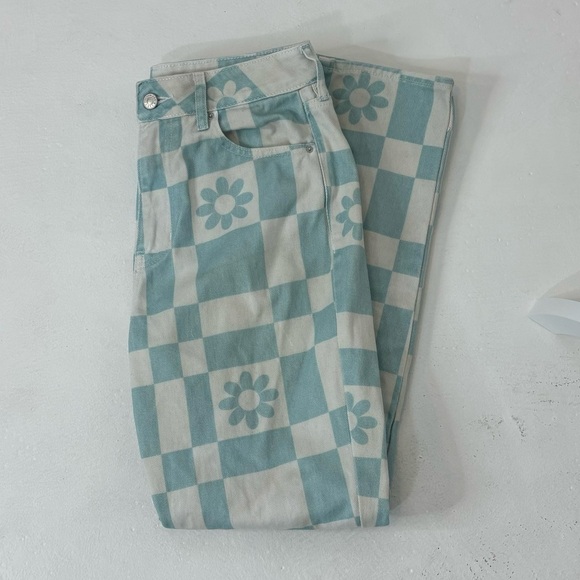 PacSun Flower Printed Mom Jeans - Picture 1 of 7